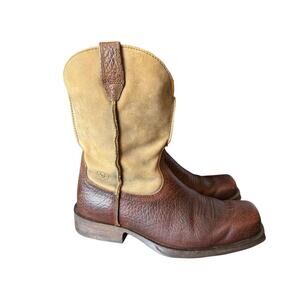 Ariat Rambler Square Toe Cowboy Boot Brown Men size 11.5 EE Wide